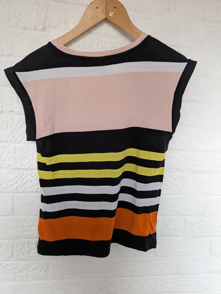 Adidas Originals Sleeveless T Shirt - Size 10 - Black - Cotton - P2P 18" - Picture 7 of 9